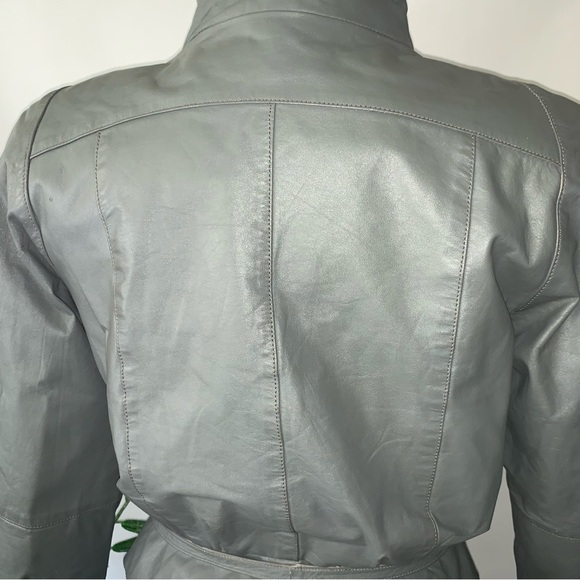 v i n t a g e :: Funnel Neck Leather Jacket Patchwork Phoenix - Picture 9 of 15